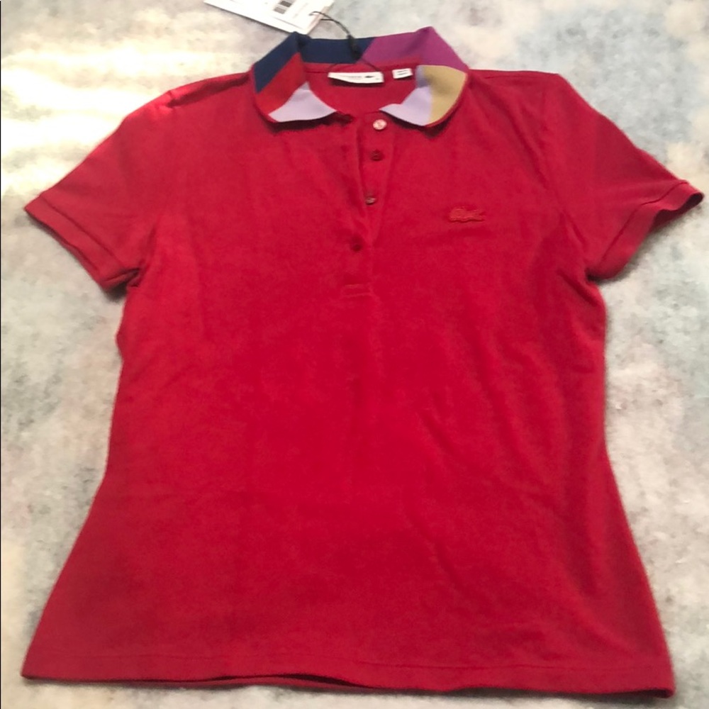 Ladies Lacoste Tennis Shirt Slim Fit